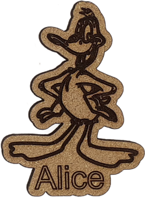 Magnet - Daffy Duck personnalisable